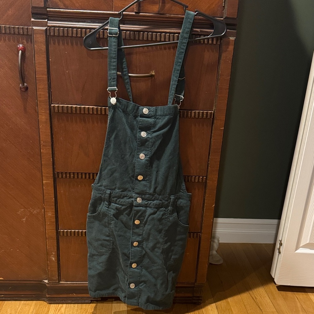 PacSun Green Corduroy Overalls